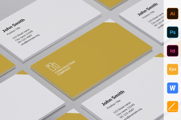 Construction Company Business Card